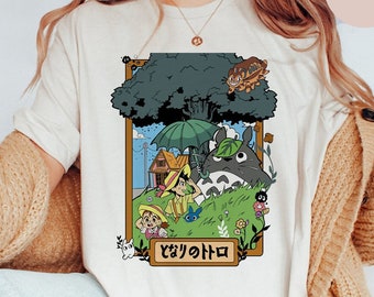 Studio Ghibli Totoro Shirt, Anime Graphic Tee