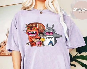 Meu Vizinho Totoro, Camiseta Totoro, Camiseta Catbus, Camiseta Studio Ghibli, Camiseta Ghibli, Hayao Miyazaki, Presente Studio Ghibli, Camiseta Cartoon