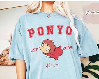 Ponyo Est 2008 Shirt, Goldfish Ponyo, Ghibli Shirt, Hayao Miyazaki, Studio Ghibli Gift, Ghibli Sweatshirt, Ponyo Ghibli T-Shirt