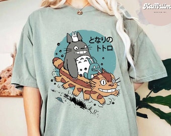 Totoro Catbus Shirt, My Neighbor Totoro Shirt, Studio Ghibli Shirt, Totoro Shirt, Studio Ghibli Fans Shirt, Totoro Shirt, Miyazaki Hayao