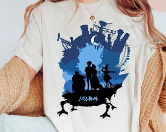 Howl's Moving Castle, Howl and Sophie T-Shirt, Ghibli Shirt, Hayao Miyazaki, Studio Ghibli Gift, Anime Howls Moving Castle Shirt