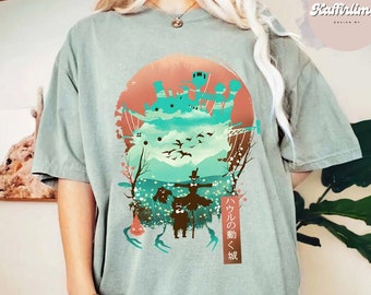 Howl's Moving Castle, Howl and Sophie T-Shirt, Ghibli Shirt, Hayao Miyazaki, Studio Ghibli Gift, Anime Howls Moving Castle Shirt