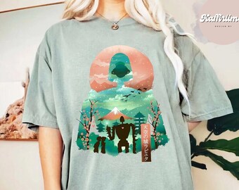 Vintage Schloss im Himmel T-Shirt, Ghibli T-Shirt, Hayao Miyazaki, Studio Ghibli Geschenk, Ghibli Cartoon Shirt