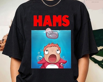 Ponyo Ham Cute T-shirt, Goldfish Ponyo, Ghibli Shirt, Hayao Miyazaki, Studio Ghibli Gift, Ghibli Sweatshirt, Ponyo Ghibli T-Shirt
