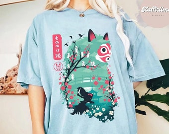 Princess Mononoke Shirt, Studio Ghibli Anime Tee