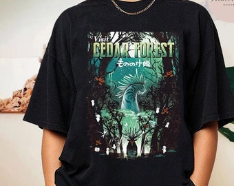 Princess Mononoke Forest Spirit T-Shirt, Mononoke Hime Shirt, Ghibli Shirt, Hayao Miyazaki, Studio Ghibli Gift, Mononoke Shirt, Ghibli Shirt