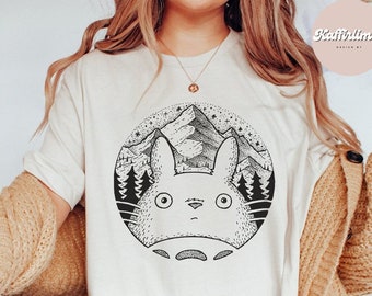 My Neighbor Totoro, Cute Totoro T-Shirt, Studio Ghibli T-Shirt, Ghibli Shirt, Hayao Miyazaki, Studio Ghibli Gift, Cartoon T-Shirt