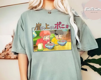 Goldfish Ponyo Sosuke Ramen Shirt, Ponyo And Sosuke Shirt, Ghibli Shirt, Hayao Miyazaki, Studio Ghibli Gift