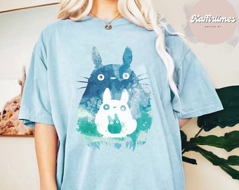 Camiseta de arte do meu vizinho Totoro, camiseta Totoro, camiseta Studio Ghibli, camiseta Ghibli, Hayao Miyazaki, presente Studio Ghibli, camiseta Anime Totoro