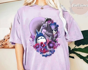 Totoro T-Shirt, Cute Totoro T-Shirt, Studio Ghibli T-Shirt, Ghibli Shirt, Hayao Miyazaki, Studio Ghibli Gift, Cartoon T-Shirt
