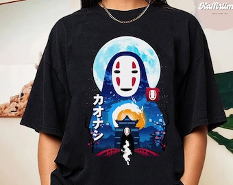 Camiseta de El viaje de Chihiro, camiseta sin rostro, inspirada en Ghibli