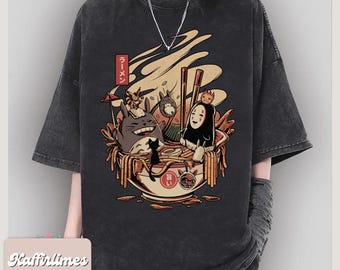 Spirited Away Ramen Bowl Shirt: Studio Ghibli Anime Tee