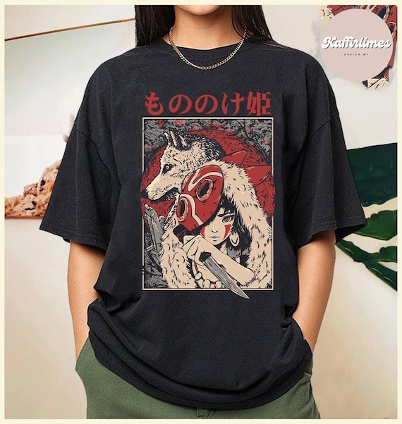 Princess Mononoke T-Shirt, Mononoke Hime Shirt, Ghibli Shirt, Hayao Miyazaki, Studio Ghibli Gift, Mononoke Shirt, Ghibli Anime Shirt
