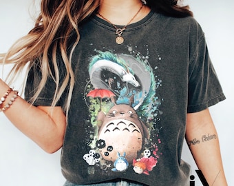 Vintage Totoro-T-shirt, My Neighbor Totoro, Studio Ghibli-T-shirt, Ghibli-shirt, Hayao Miyazaki, Studio Ghibli-cadeau, T-shirt Anime Totoro