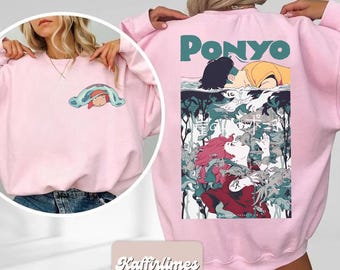 Vintage Ponyo Studio Ghibli Graphic Tee, Sweatshirt, Hoodie