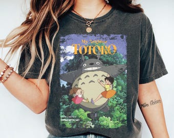 Vintage Totoro-T-shirt, My Neighbor Totoro, Studio Ghibli-T-shirt, Ghibli-shirt, Hayao Miyazaki, Studio Ghibli-cadeau, T-shirt Anime Totoro
