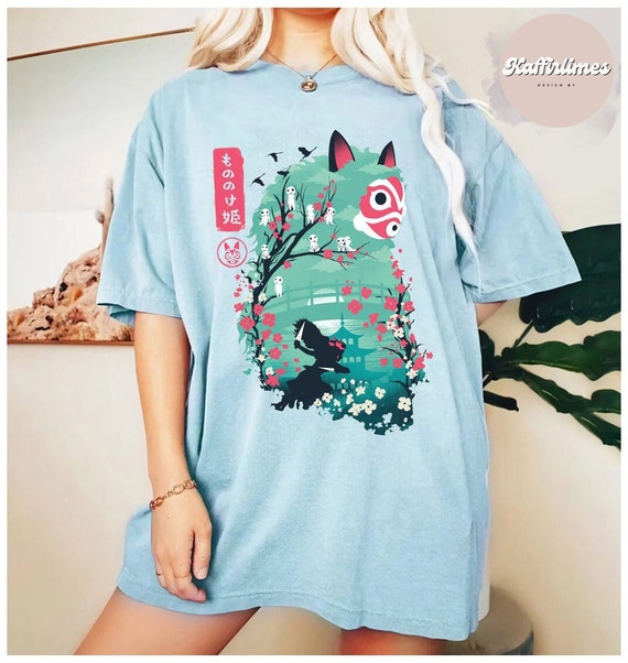 Princess Mononoke Shirt, Studio Ghibli Anime Tee - Etsy
