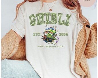 Howl's Moving Castle Shirt, Ghibli Shirt, Hayao Miyazaki, Studio Ghibli Gift, Anime Howls Moving Castle Shirt, Studio Ghibli T-shirt