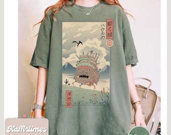 Camiseta vintage de El castillo ambulante: Camiseta Y2K de Studio Ghibli