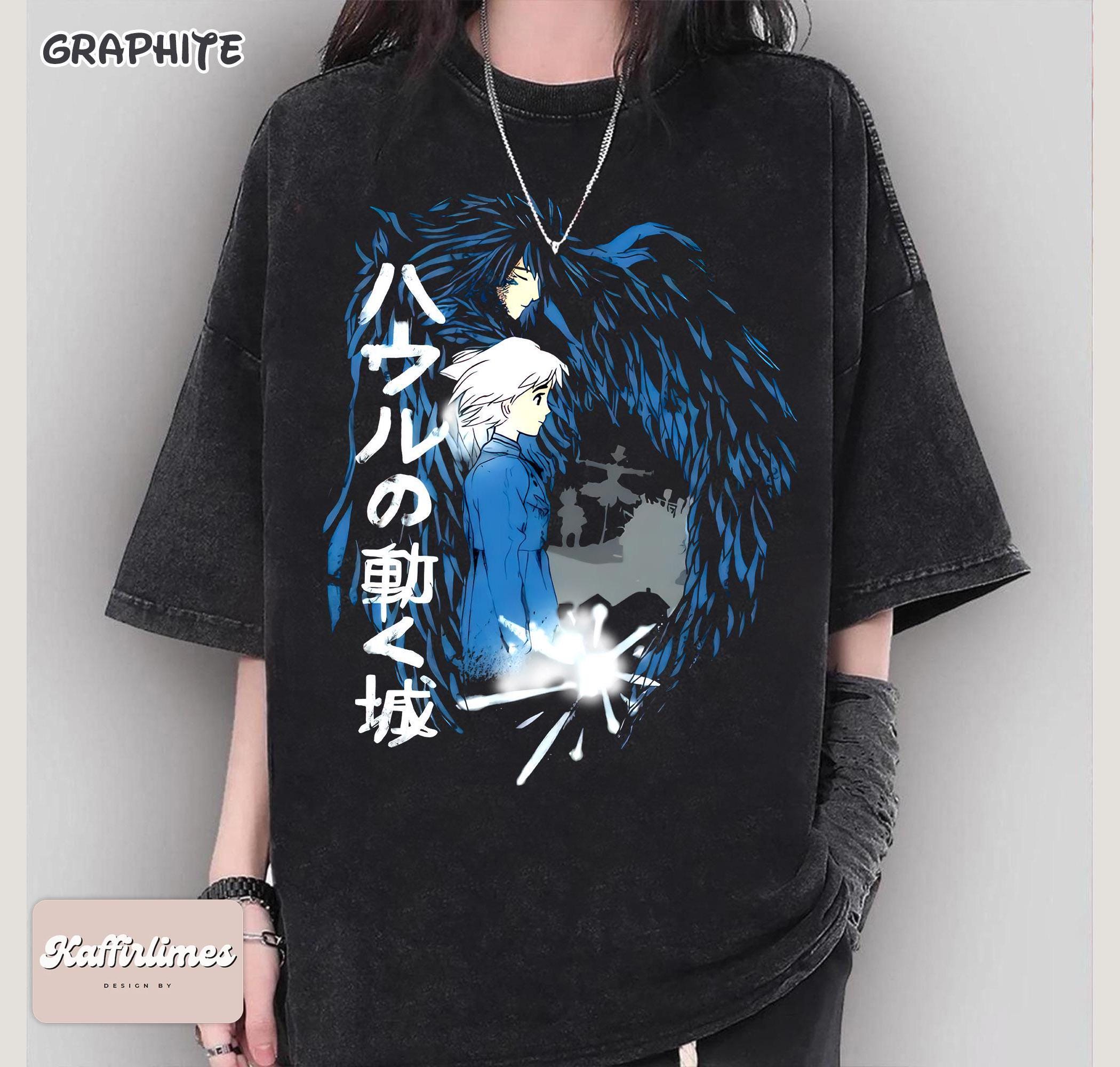 ハウルの動く城シャツ：スタジオジブリアニメTシャツ - Etsy 日本