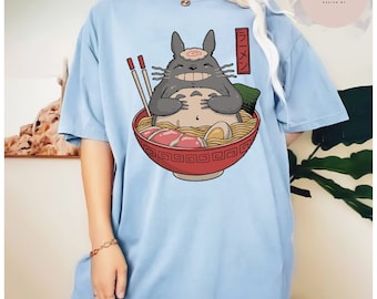 トトラーメンシャツ、となりのトトロ、スタジオジブリTシャツ、スタジオジブリTシャツ、ジブリシャツ、宮崎駿、スタジオジブリギフト