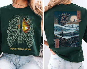 Howl's Moving Castle, Howl and Sophie T-Shirt, Ghibli Shirt, Hayao Miyazaki, Studio Ghibli Gift, Anime Howls Moving Castle Shirt