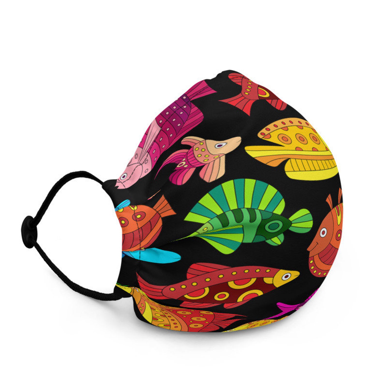 Reusable Fish Aquarium Face Masks Mask Premium Fish Themed Etsy