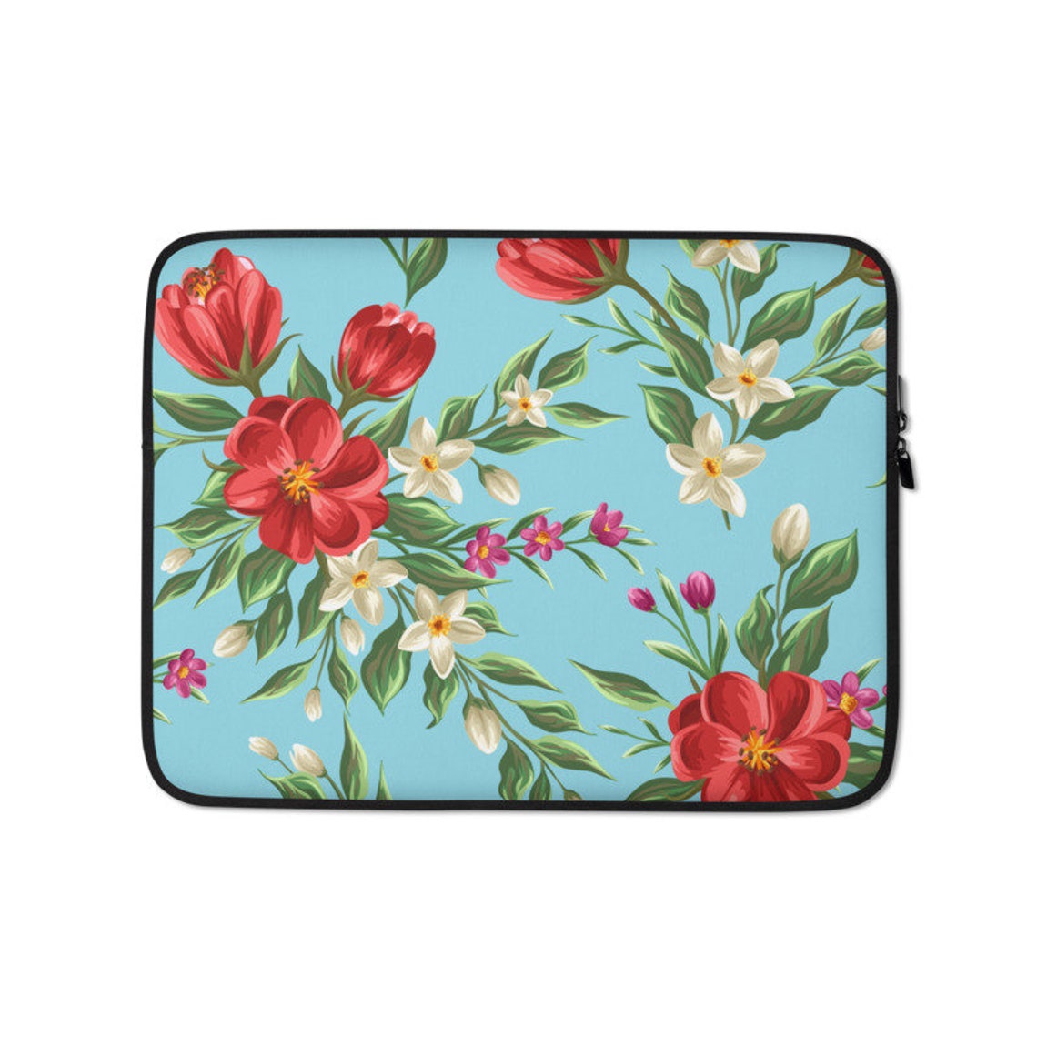 Beautiful Flowers Laptop Sleeve Floral Laptop Bag Flowers Etsy