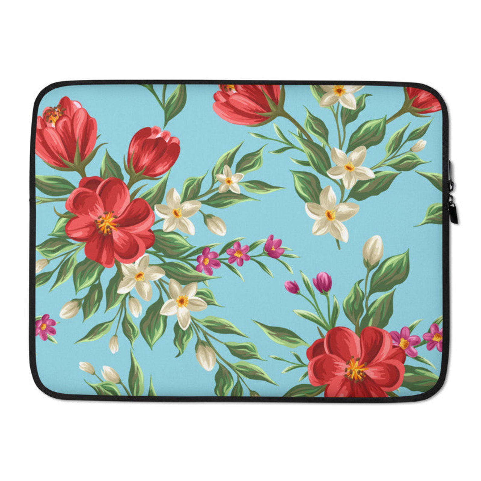 Beautiful Flowers Laptop Sleeve Floral Laptop Bag Flowers Etsy