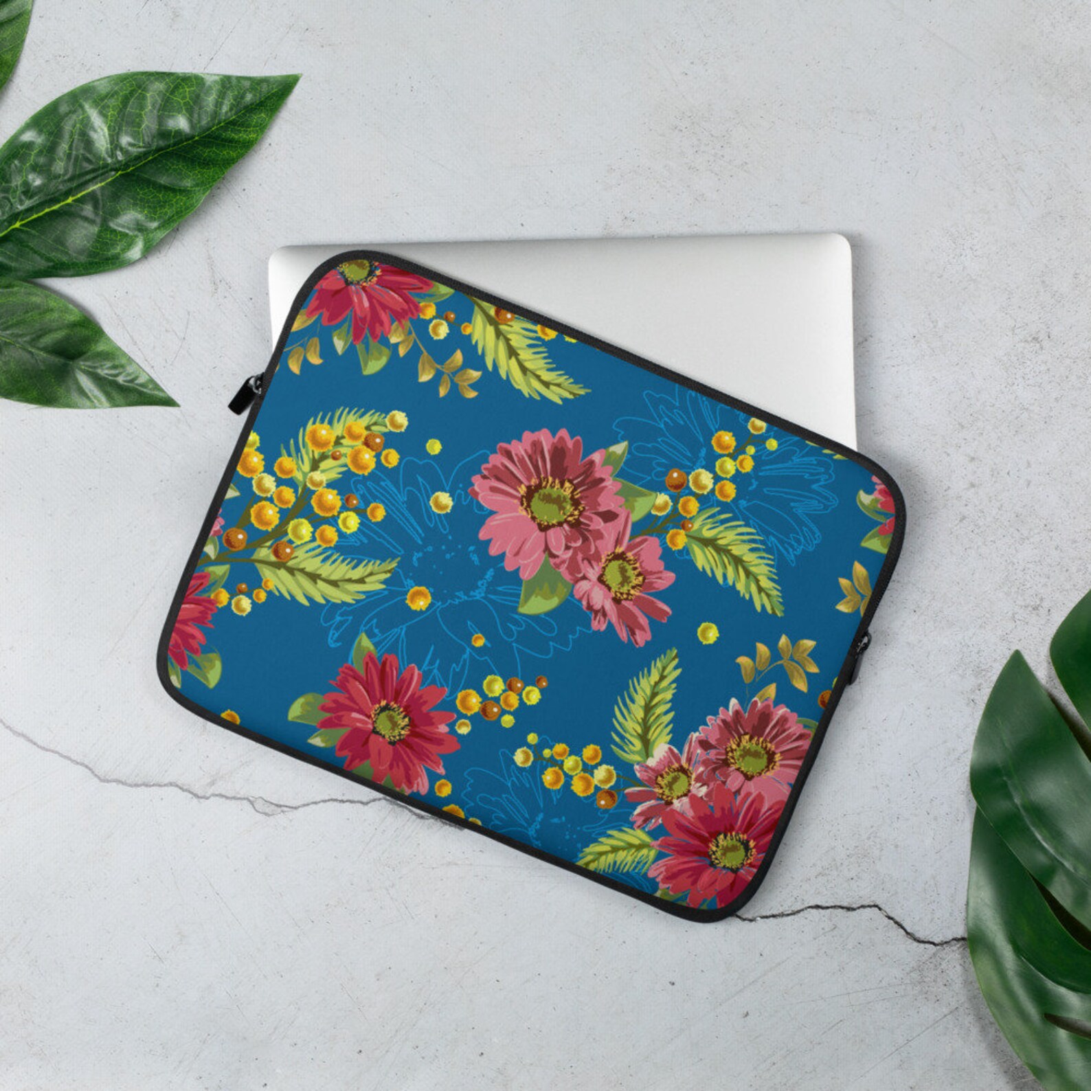 Beautiful Flowers Laptop Sleeve Floral Laptop Bag Flowers Etsy