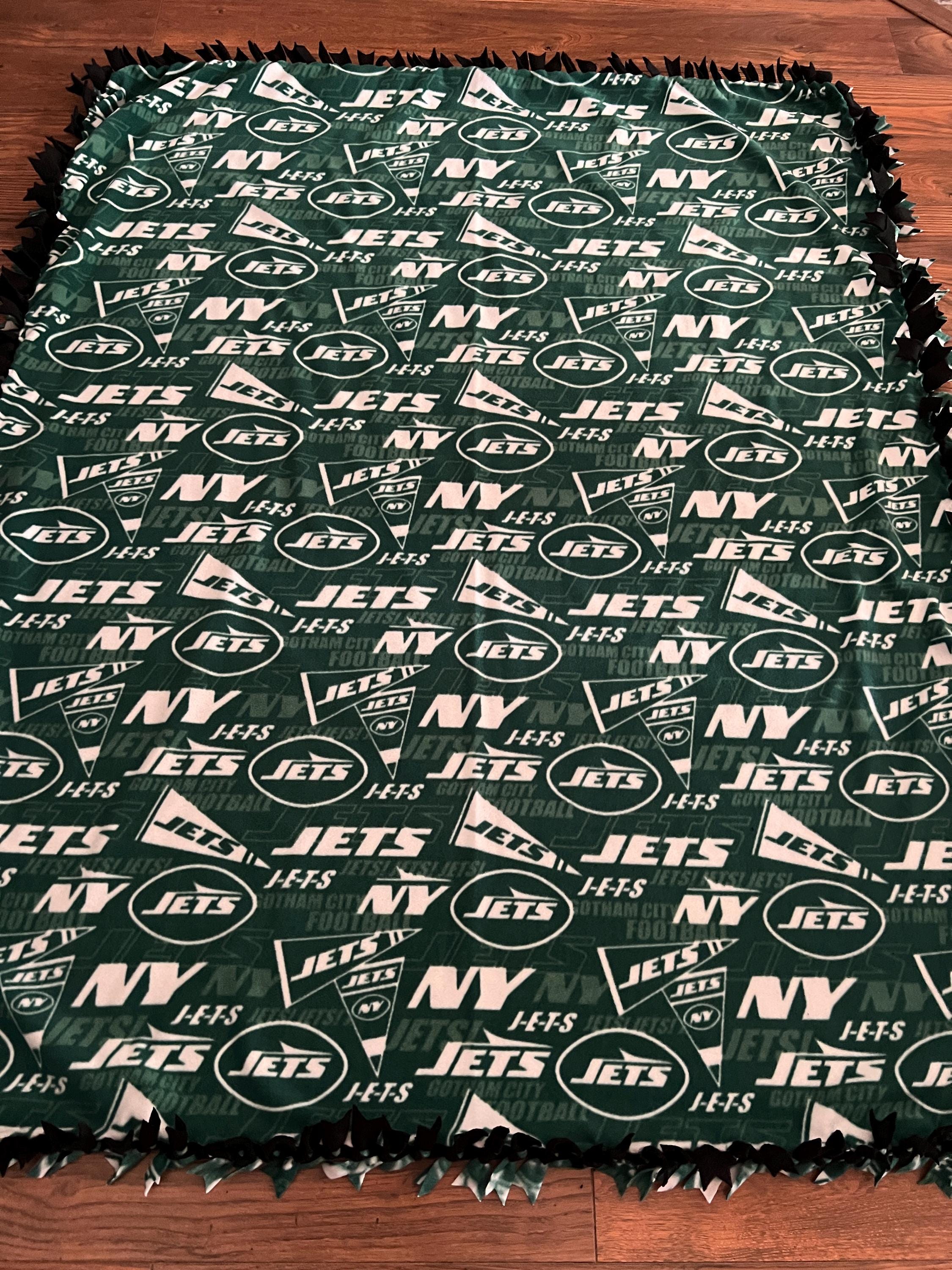 Discover Two-Piece Hand Tied Woven Blanket New York Jets
