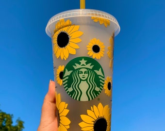 Sunflower Starbucks Cup