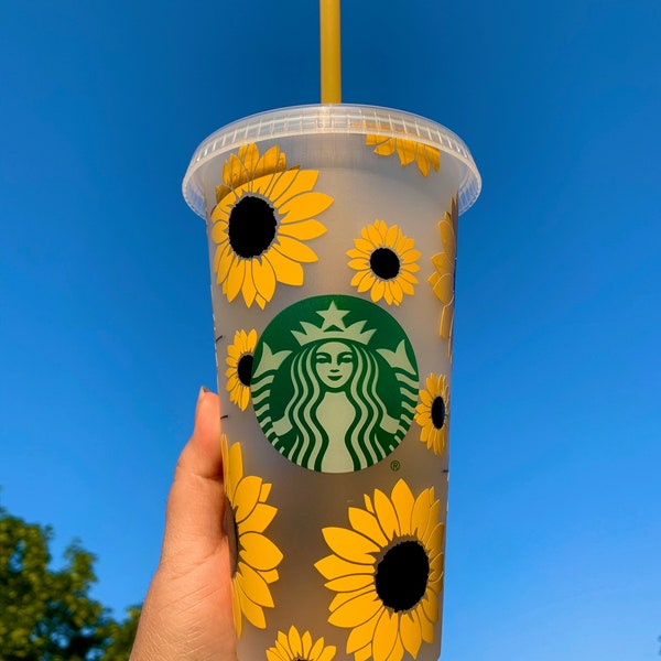 Sunflower Starbucks Cup