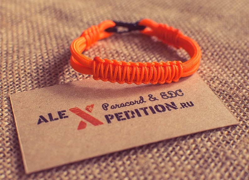 Paracord bracelet Light with microcord Etsy