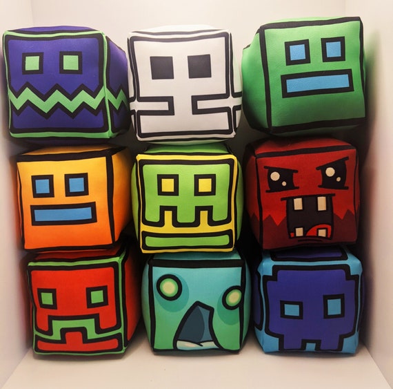 Geometry Dash Icon Plush Toy - Etsy