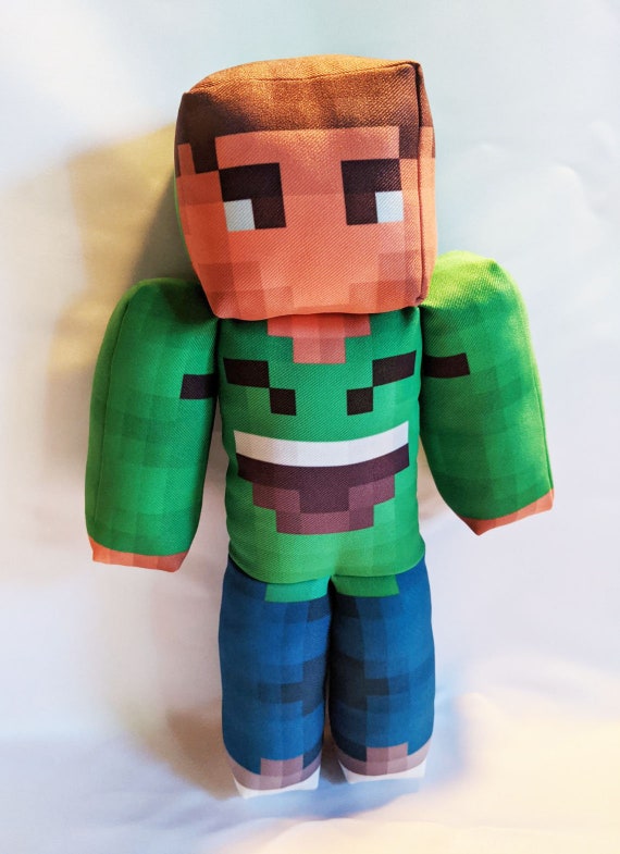minecraft steve and alex plush
