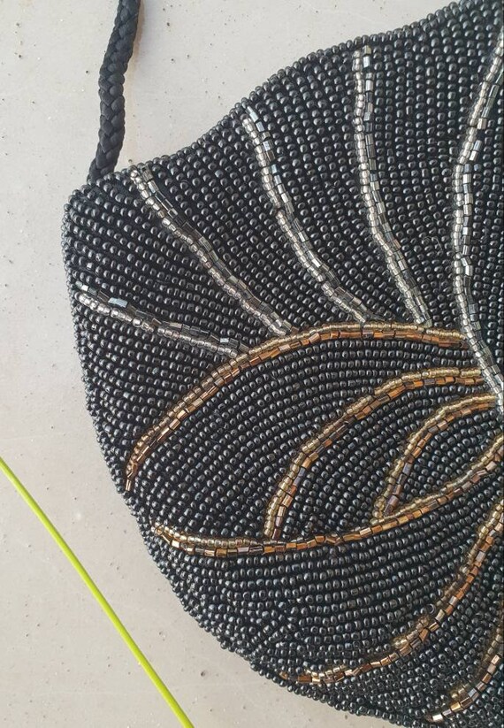 VINTAGE BEADED CROSSBODY • Evening bag• Beaded sh… - image 3