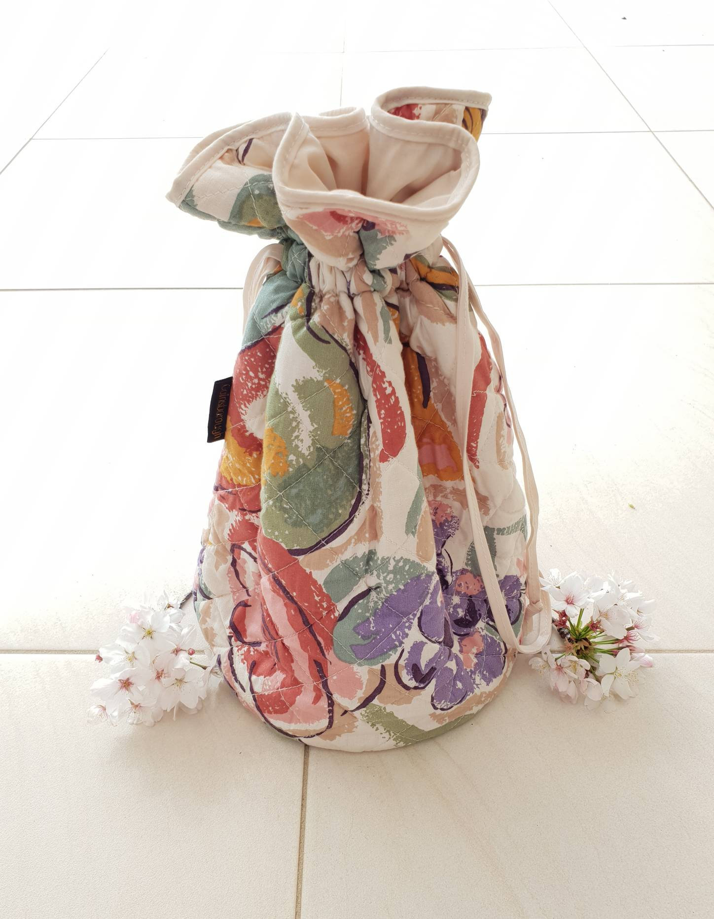 GAINSBOROUGH MAKEUP POUCH Vintage Drawstring Bag Padded Toletries Bag