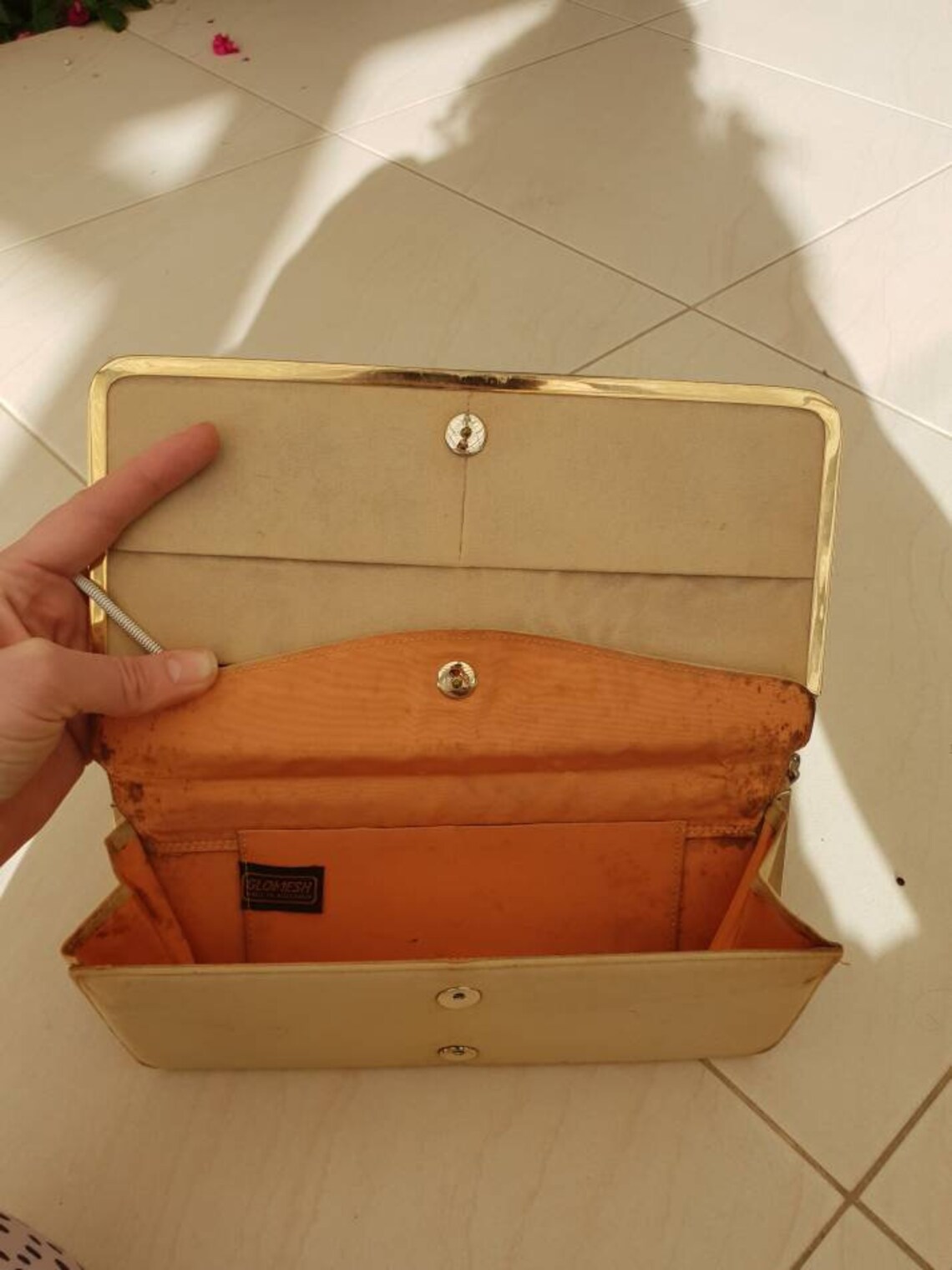 vintage glomesh clutch