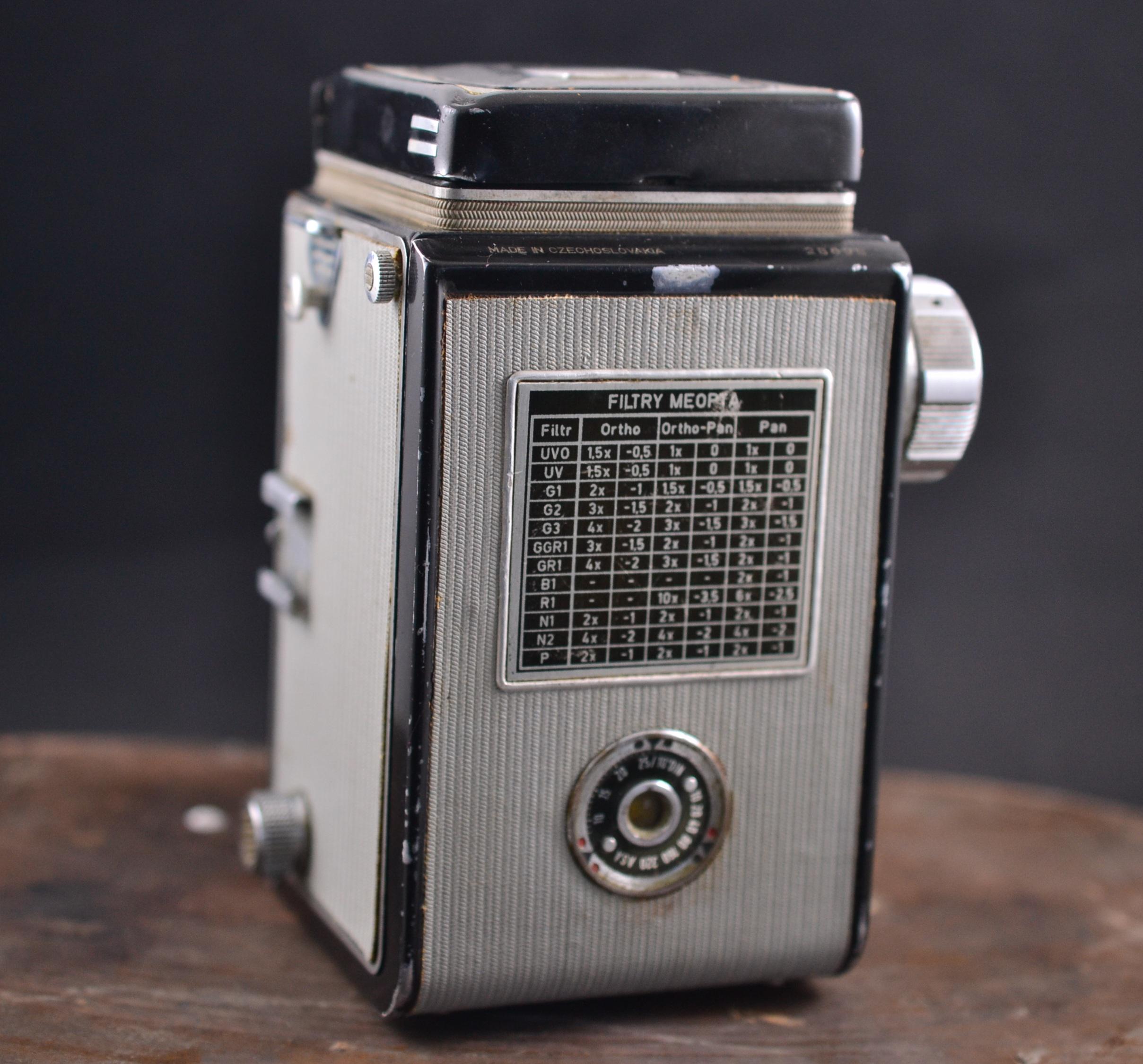 SERVICED Rare Biege Flexaret Standard Czech Meopta 3.5/80 Belar Rolleiflex Case