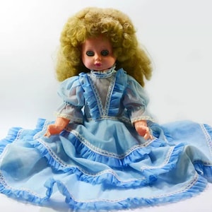 Rare USSR Doll 1970 in original clothers Hard Plastic doll Vintage plastic Toy 20" inch Collectible Doll. Old toy, Retro doll