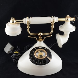 Rare Collectible Retro Style Rotary Dial Telephone Made in USSR Vintage Phone 1992