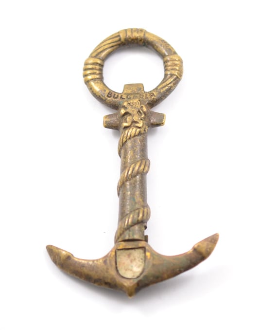 Solid Brass Ship's Anchor Wine/Beer Bottle Opener Solid Brass Ship's Anchor Wine/Beer Bottle Opener