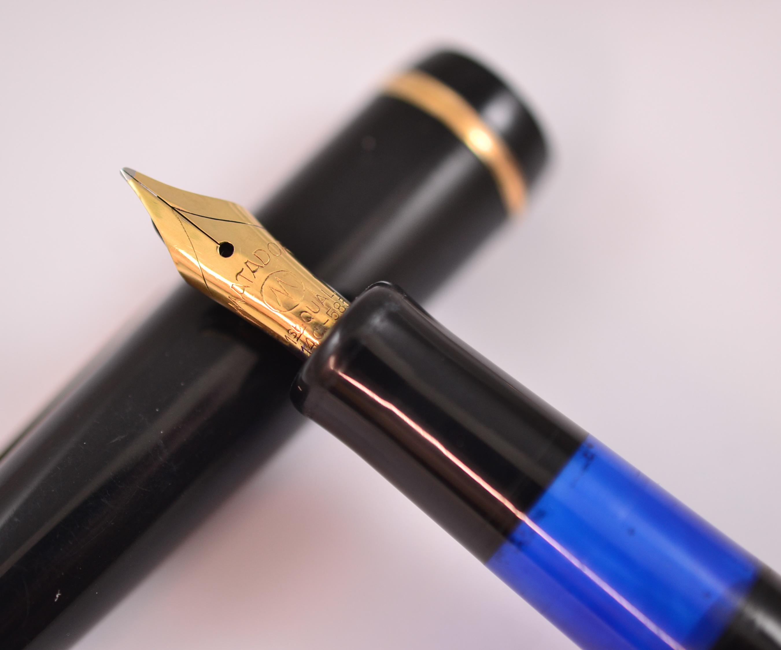 Stylo Plume Sheaffer Targa Laque Noir - Plume En Or 14 Carats, Occasion Bon état