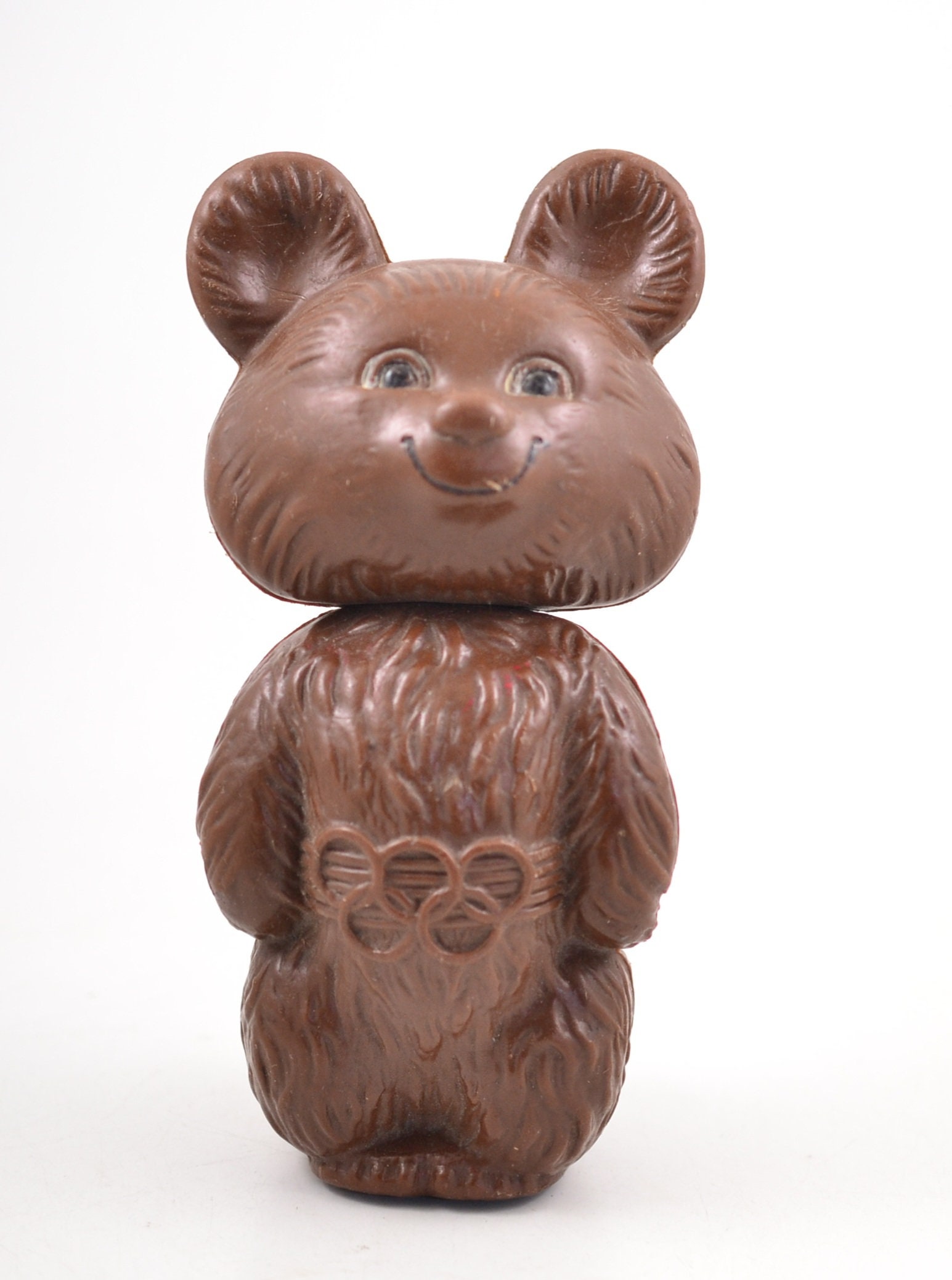 Vintage ours en caoutchouc Misha, mascotte des Jeux olympiques de Moscou 1980 - France