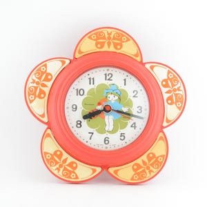 Vintage Russian Russia Rare Quartz Children&#39;s Wall Clock Yantar, USSR Wall Clock
