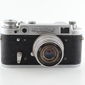 Rara macchina fotografica vintage Fed 2 a pellicola, anni '60, con obiettivo Solviet URSS, Industar 26м, 2.8/50, foto retrò. Da collezione. Copia Leica. Non testata, per interni.