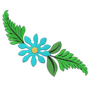Mexican Embroidered Flower Design- Cinco de Mayo  -  Embroidery Design - 4x4,  5x6, 7x8, 8x10, 10x12
