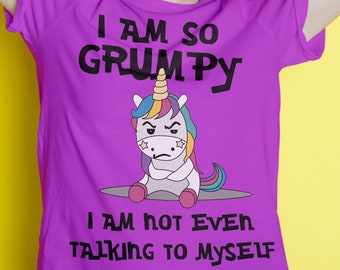 Download Grumpy Unicorn Svg Etsy
