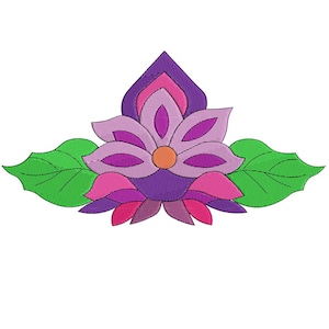 Mexican Embroidered Flowers Design- Cinco de Mayo  -  Embroidery Design - 3x4,  4x6, 5x8, 6x10, 7x12